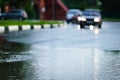 Car rain blur Royalty Free Stock Photo