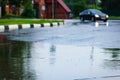 Car rain blur Royalty Free Stock Photo