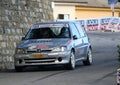 Car rally race `11ÃÂ° Ronde Delle Valli Imperiesi`Peugeot 106- Imperia Italia 20 November 2022.