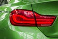 Car rear tail lampe with red brake light