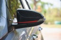 Car rear view mirror blur background Royalty Free Stock Photo