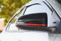 Car rear view mirror blur background Royalty Free Stock Photo