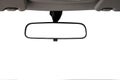 Car rear view mirror isolated