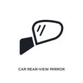 car rear-view mirror isolated icon. simple element illustration from car parts concept icons. car rear-view mirror editable logo Royalty Free Stock Photo