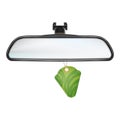 Car Rearview Mirror With Air Freshener Vector