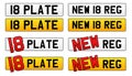 2018 Car Registration Number License Plate