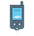 Car Remote Color Isolated Vector Icon that easily can be modified and edit.