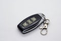 Car remote key. Automobile Remote control Key chain. Royalty Free Stock Photo