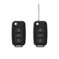 Car remote key isolated on white background. Electronic car key and alarm system. Auto lock security key. Vector Royalty Free Stock Photo