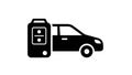 Car remote keyless entry system icon Royalty Free Stock Photo