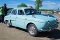 The car Renault Dauphine on the parade of vintage cars in Kerimyaki