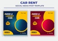 Car Rent Social Media post Template