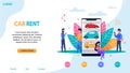 Car Rent Website Template. Ride Sharing Station.