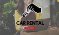 Car Rental Vehicle Transportation Service Concept Royalty Free Stock Photo