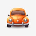 car rental web icon orange gradient white , generated by AI Royalty Free Stock Photo