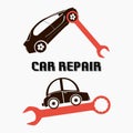 Car Repair Iconic Vector Logo Illustration Royalty Free Stock Photo