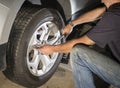Car Repair Replacing Tire