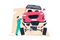 Car repair service, auto diagnostic or maintenance