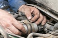Car repairing work Royalty Free Stock Photo