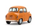 Car retro small cartoon bunchy back Royalty Free Stock Photo