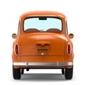 Car retro small cartoon bunchy back Royalty Free Stock Photo