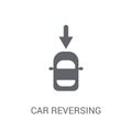 car reversing light icon. Trendy car reversing light logo concept on white background from car parts collection