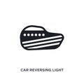 car reversing light isolated icon. simple element illustration from car parts concept icons. car reversing light editable logo