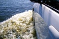 Car rides on big water Royalty Free Stock Photo