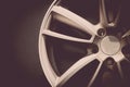 Car rim detail Royalty Free Stock Photo