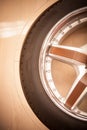 Car rim detail Royalty Free Stock Photo