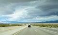 Car on the road ahead Royalty Free Stock Photo