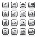 Car and road services icons Royalty Free Stock Photo