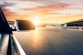 Car on the road whit motion blur background Royalty Free Stock Photo