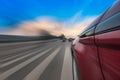 Car on the road wiht Royalty Free Stock Photo