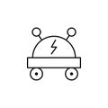 Car, robot outline icon. Signs and symbols can be used for web, logo, mobile app, UI, UX Royalty Free Stock Photo