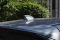 Car Roof Mounted Shark Fin Shaped Antenna Decor Gray