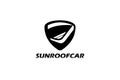 sunroof with the best tick concept logo design