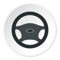 Car rudder icon circle