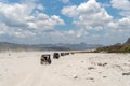 Car running on the Mt. Pinatubo Royalty Free Stock Photo