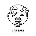 Car Sale And Buy Vector Concept Black Illustrations Royalty Free Stock Photo