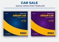 Car Sale Social Media post Template Royalty Free Stock Photo