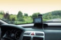 Car satelite navigation system gps device Royalty Free Stock Photo