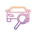 car searching problem nolan icon. Simple thin line, outline vector of Cars service and repair parts icons for ui and ux, website