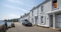 Car in the seaside resort St Mawes, Cornwall, UK