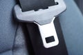 Car seat belt close-up Royalty Free Stock Photo