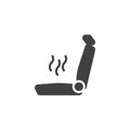 Car Seat Heating vector icon