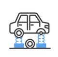 Car service doodle icon Royalty Free Stock Photo