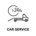 car service evacuator icon. Element of car repair for mobile concept and web apps. Detailed icon can be used for web and mobile.