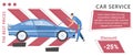 Car Service Horizontal Banner