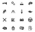 Car service icon set